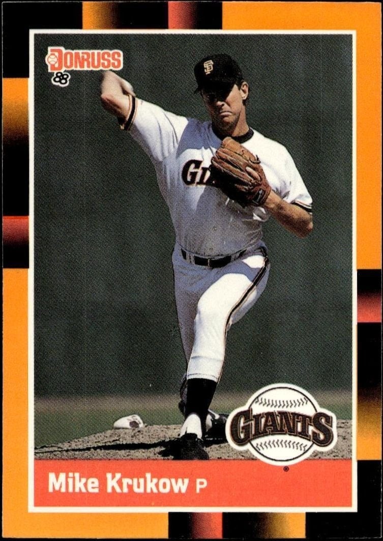 Mike Krukow 1988 Donruss Baseball's Best #50 Baseball Trading Card - Front 1988 Donruss Baseball's Best Mike Krukow #50 baseball trading card front