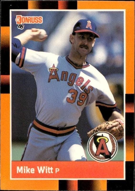 1988 Donruss Baseball's Best Mike Witt #307 trading card
