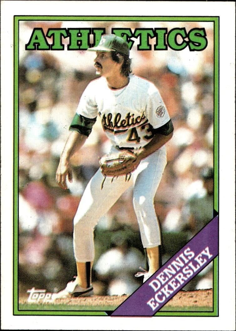 1988 Topps Dennis Eckersley #72 trading card