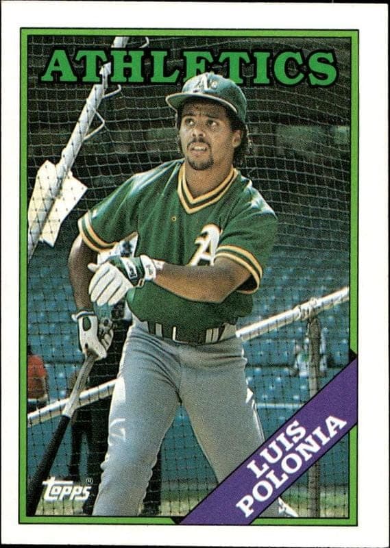 1988 Topps Luis Polonia #238 trading card