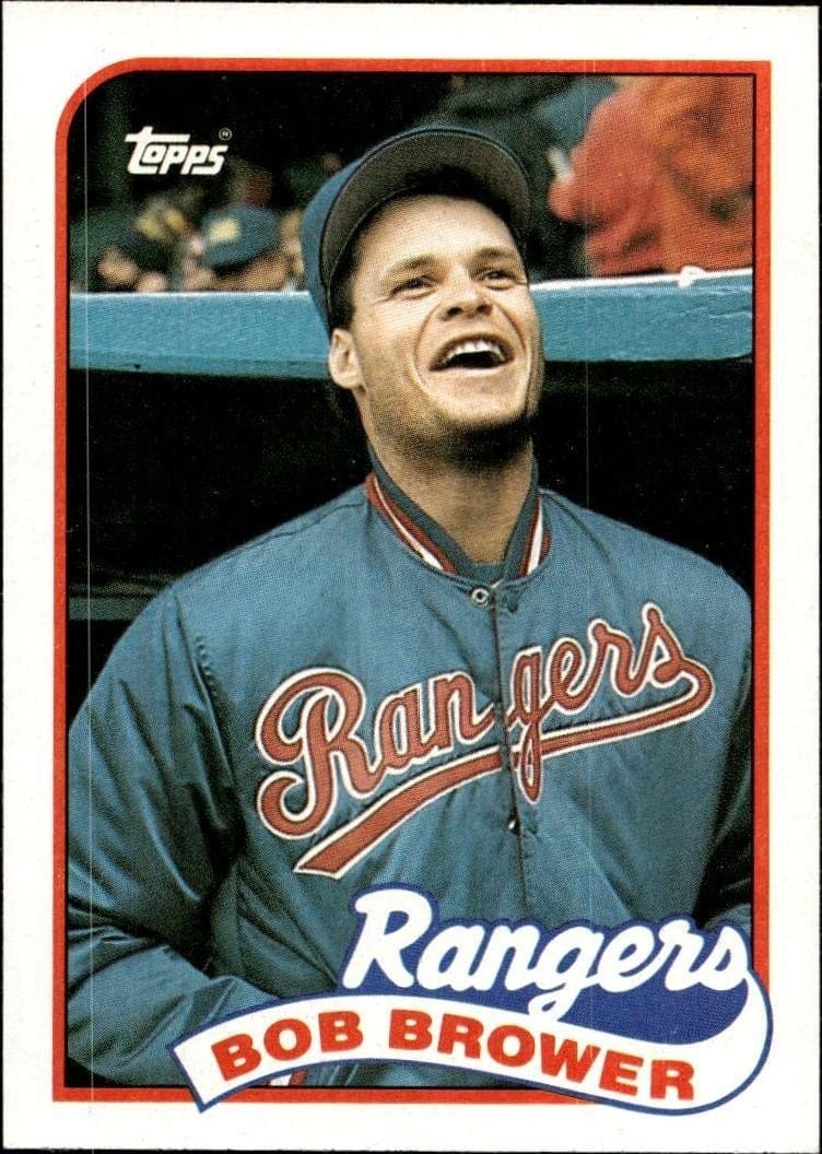 Bob Brower 1989 Topps #754 Baseball Trading Card - Front 1989 Topps Bob Brower #754 baseball trading card front