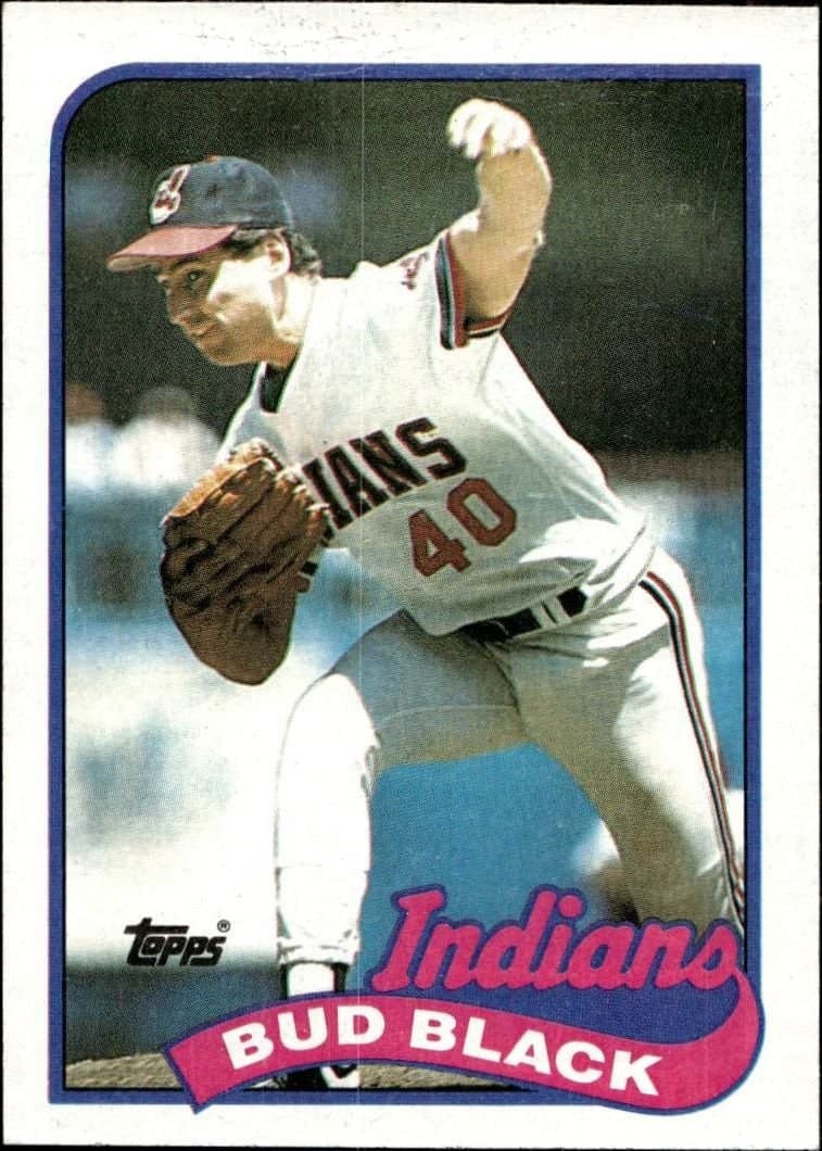 Bud Black 1989 Topps Black #509 Baseball Trading Card - Front 1989 Topps Black Bud Black #509 baseball trading card front