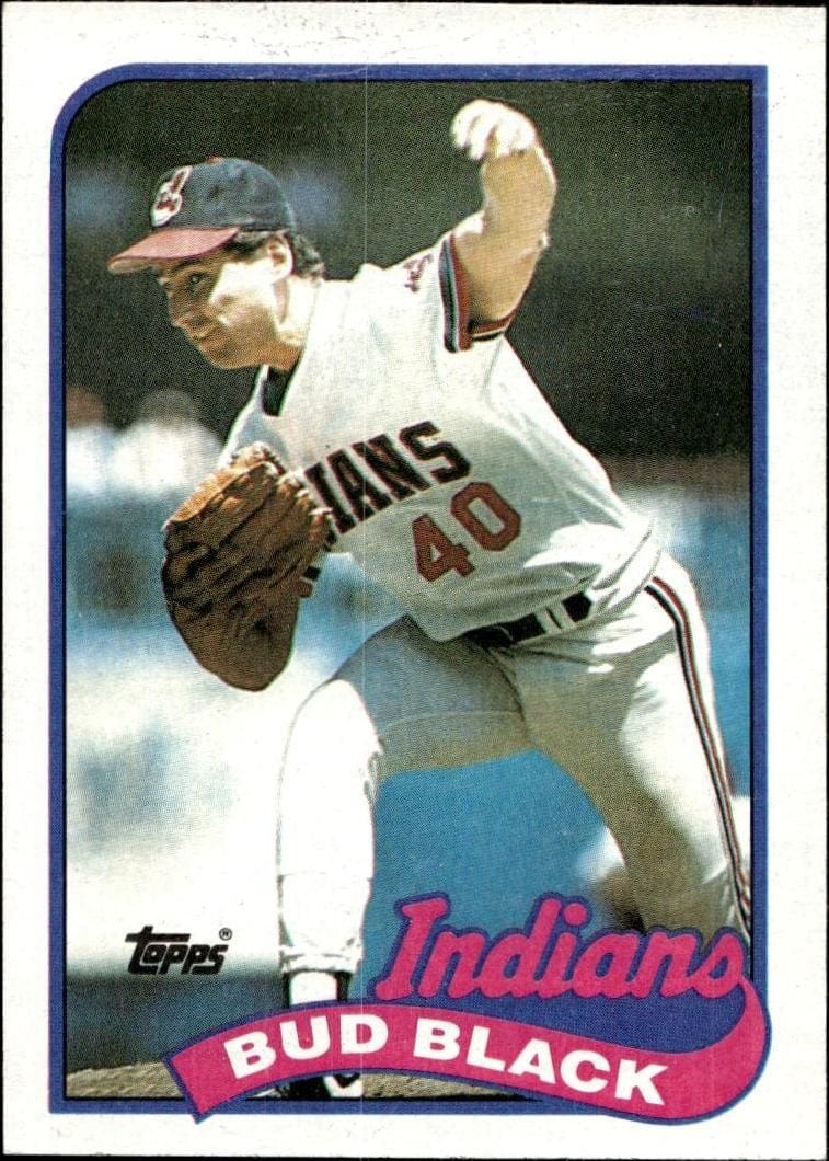 Bud Black 1989 Topps Black #509 Baseball Trading Card - Front 1989 Topps Black Bud Black #509 baseball trading card front