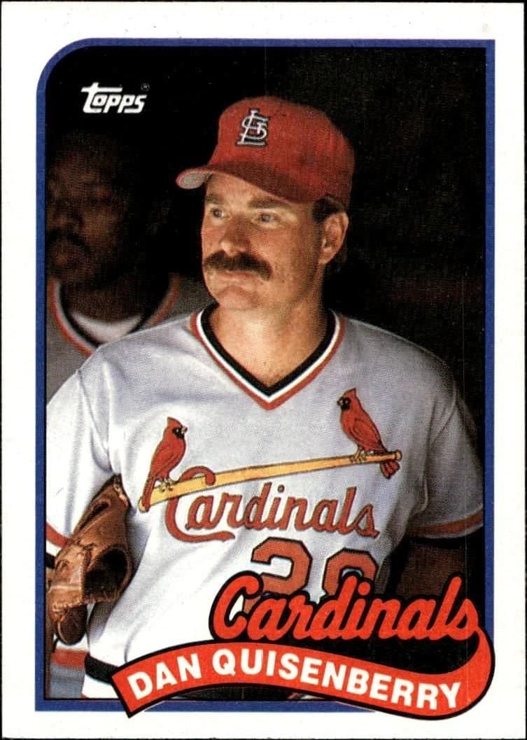 Dan Quisenberry 1989 Topps #612 Baseball Trading Card - Front 1989 Topps Dan Quisenberry #612 baseball trading card front