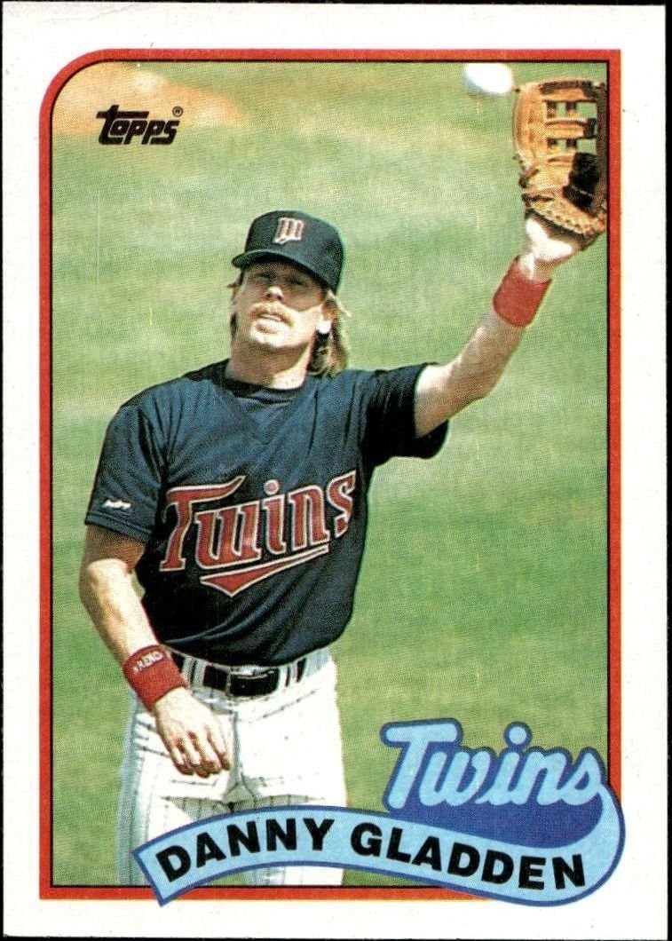 Danny Gladden 1989 Topps #426 Baseball Trading Card - Front 1989 Topps Danny Gladden #426 baseball trading card front