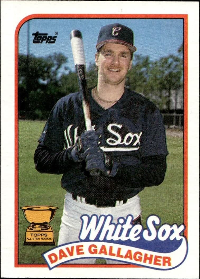 Dave Gallagher 1989 Topps #156 Baseball Trading Card - Front 1989 Topps Dave Gallagher #156 baseball trading card front