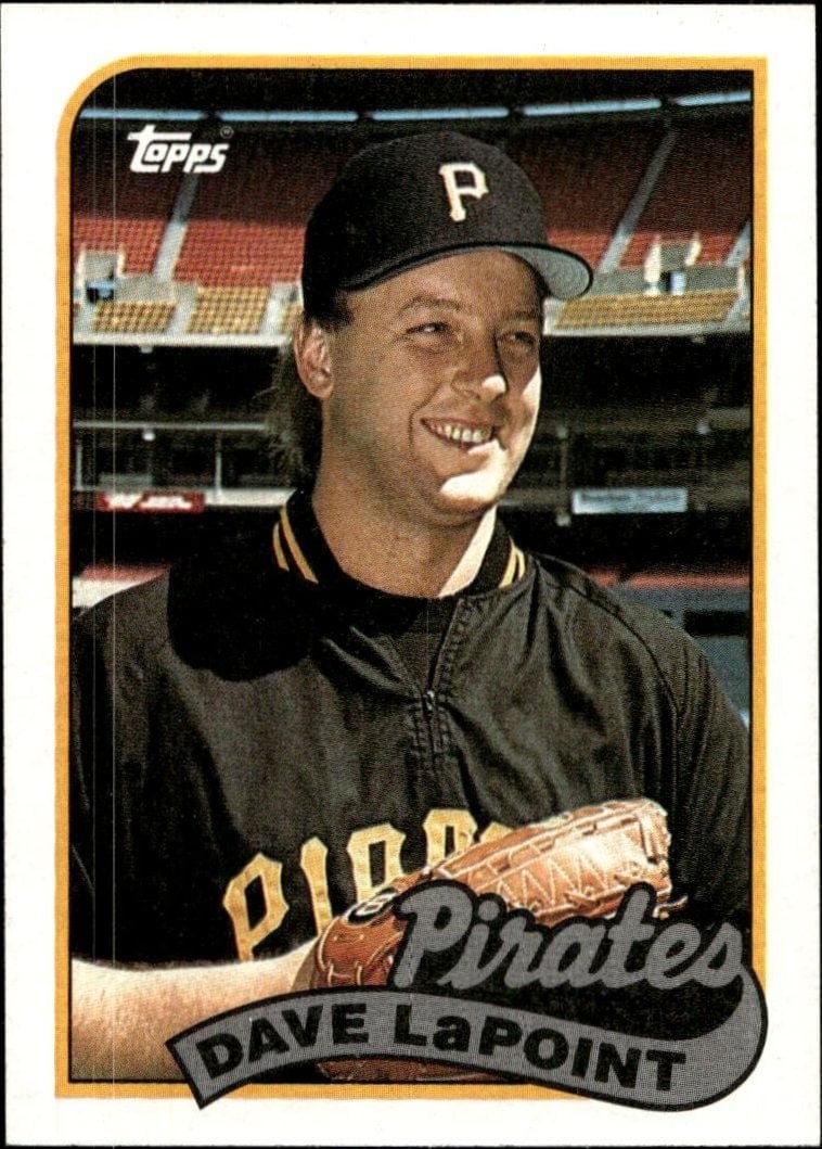 Dave LaPoint 1989 Topps #89 Baseball Trading Card - Front 1989 Topps Dave LaPoint #89 baseball trading card front