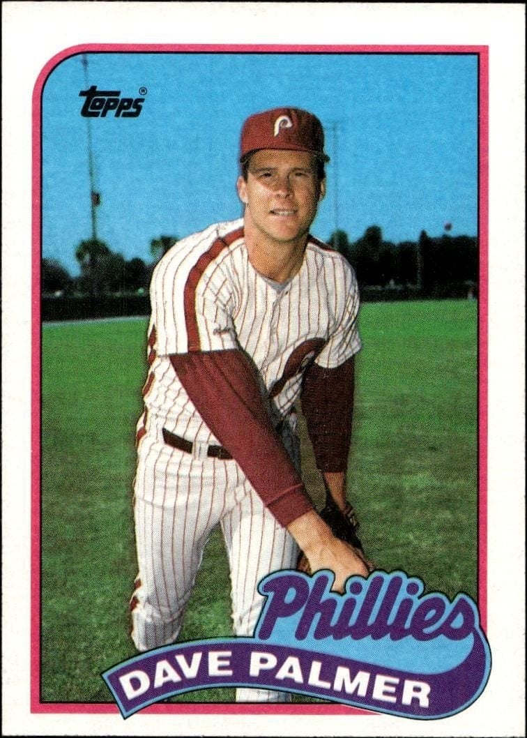 Dave Palmer 1989 Topps #67 Baseball Trading Card - Front 1989 Topps Dave Palmer #67 baseball trading card front