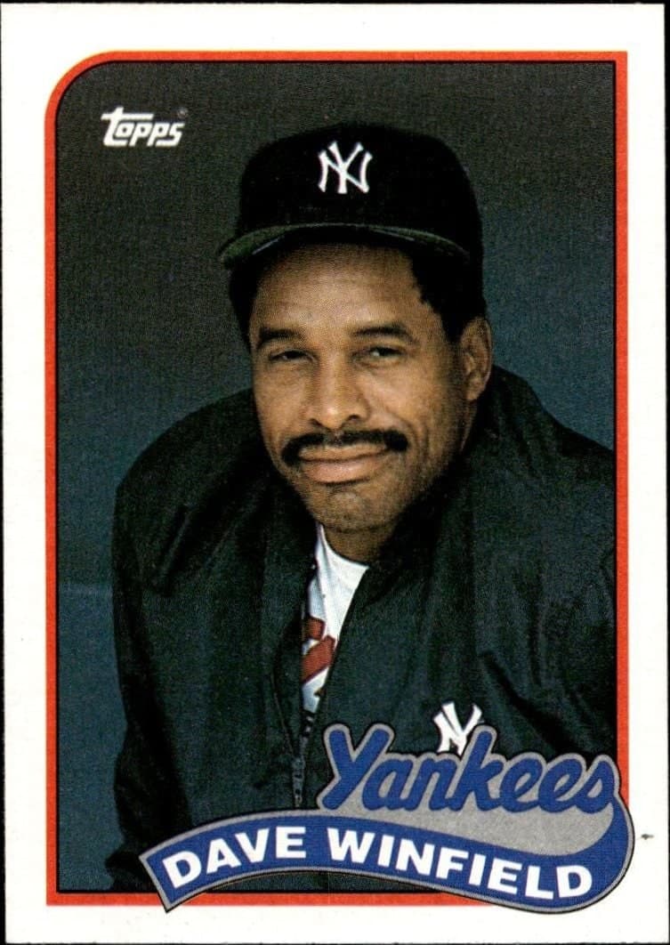 Dave Winfield 1989 Topps #260 Baseball Trading Card - Front 1989 Topps Dave Winfield #260 baseball trading card front