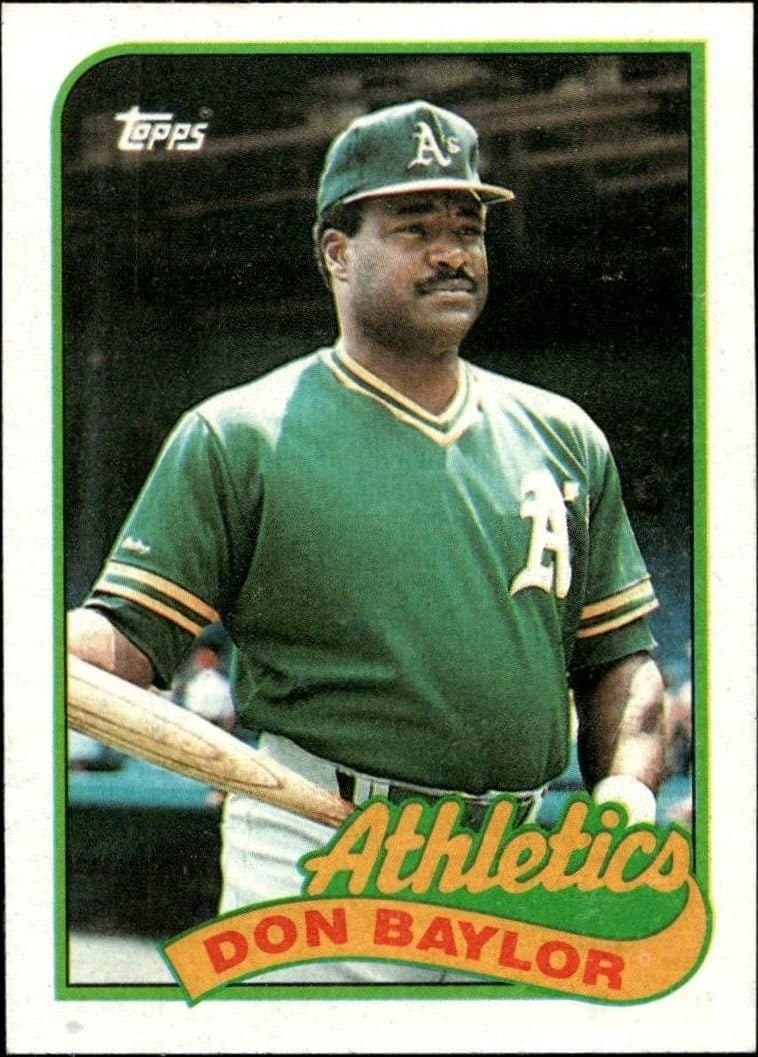 Don Baylor 1989 Topps #673 Baseball Trading Card - Front 1989 Topps Don Baylor #673 baseball trading card front