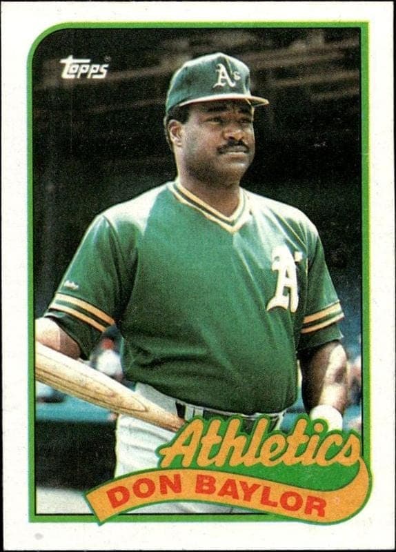1989 topps Don Baylor