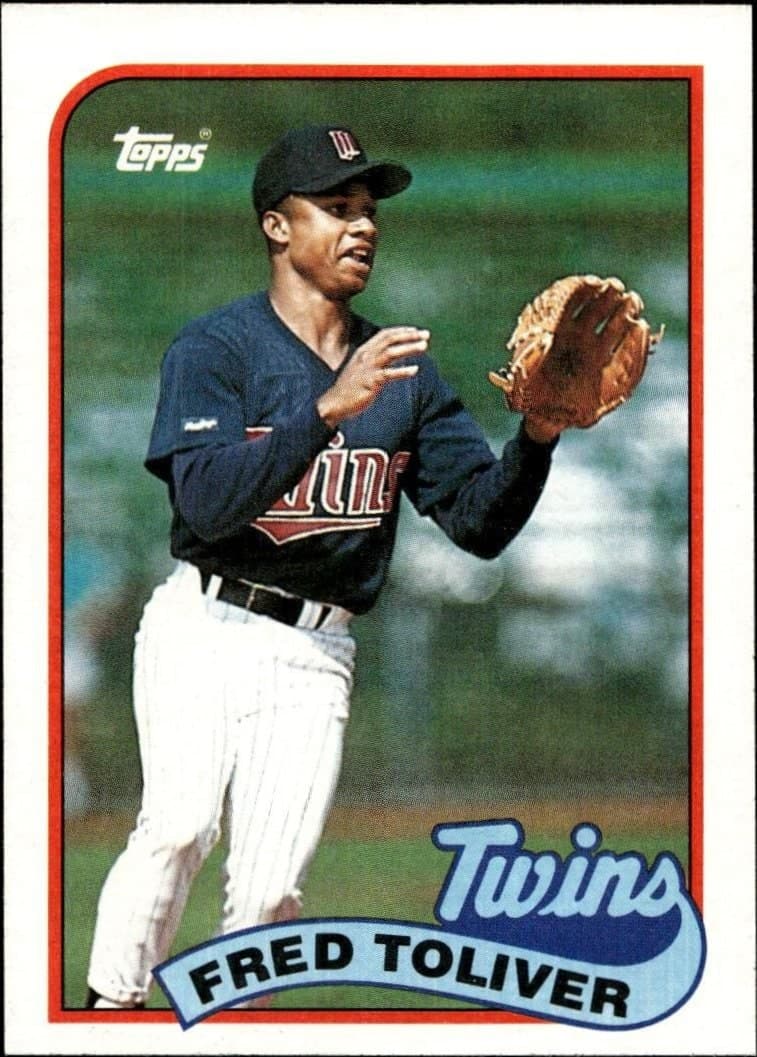 Fred Toliver 1989 Topps #623 Baseball Trading Card - Front 1989 Topps Fred Toliver #623 baseball trading card front