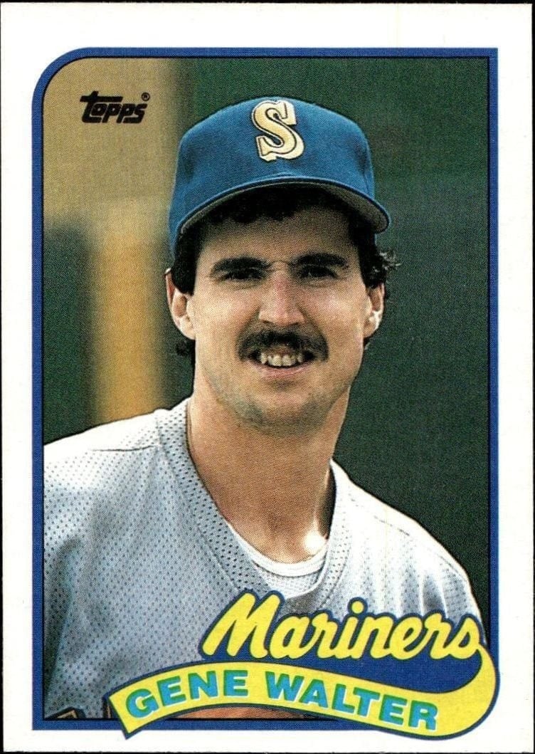 Gene Walter 1989 Topps #758 Baseball Trading Card - Front 1989 Topps Gene Walter #758 baseball trading card front