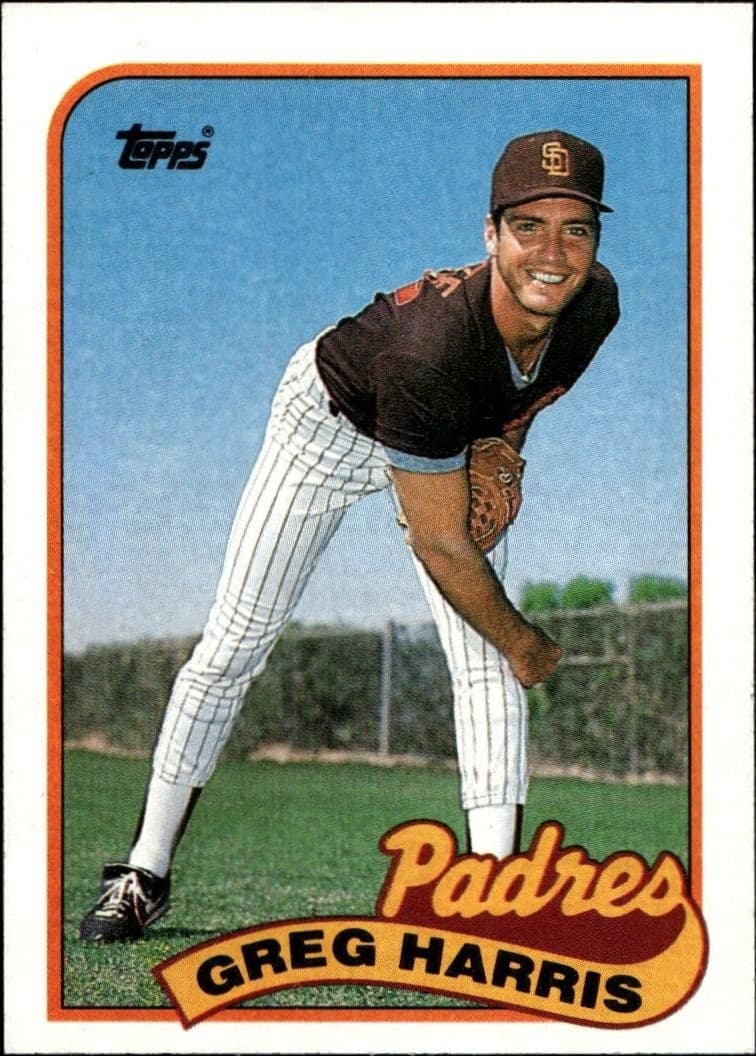 1989 topps Greg Harris