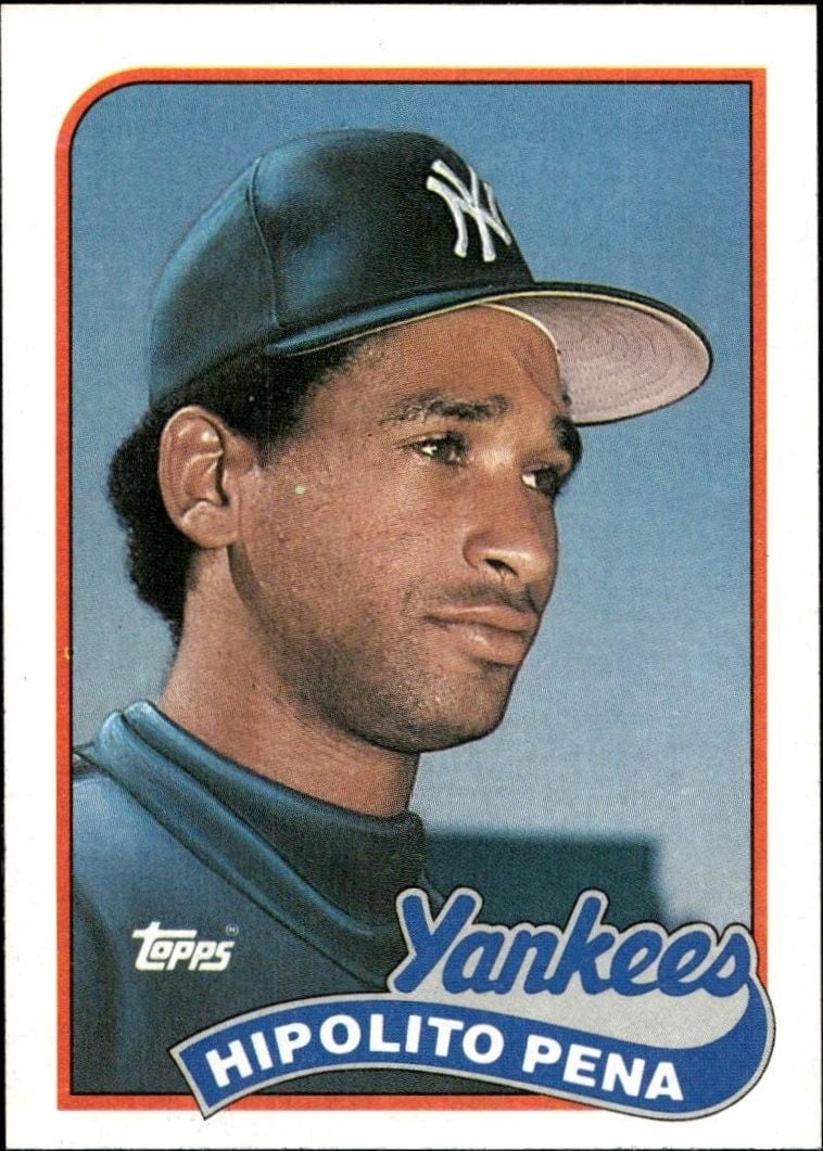 Hipolito Pena 1989 Topps #109 Baseball Trading Card - Front 1989 Topps Hipolito Pena #109 baseball trading card front