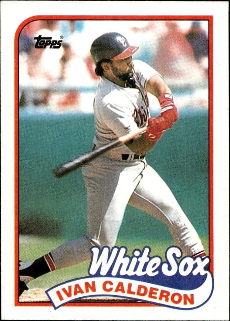 Ivan Calderon 1989 Topps #656 Baseball Trading Card - Front 1989 Topps Ivan Calderon #656 baseball trading card front