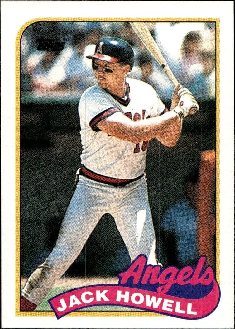 Jack Howell 1989 Topps #216 Baseball Trading Card - Front 1989 Topps Jack Howell #216 baseball trading card front