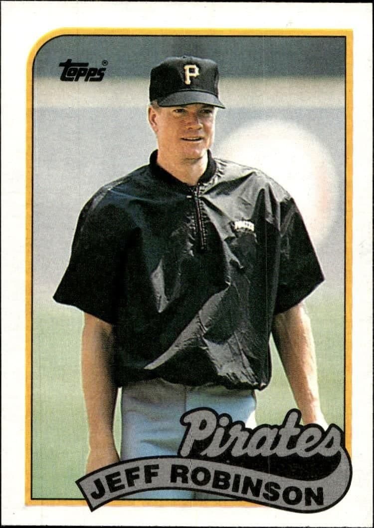 Jeff Robinson 1989 Topps #681 Baseball Trading Card - Front 1989 Topps Jeff Robinson #681 baseball trading card front