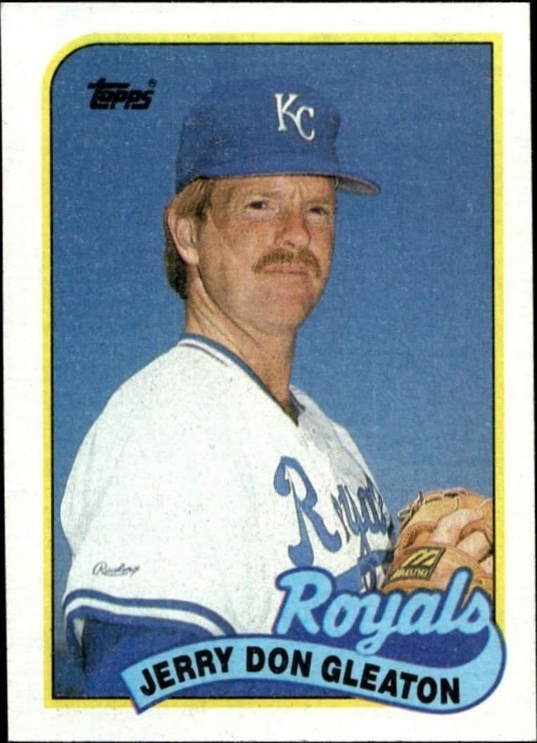 Jerry Don Gleaton 1989 Topps #724 Baseball Trading Card - Front 1989 Topps Jerry Don Gleaton #724 baseball trading card front
