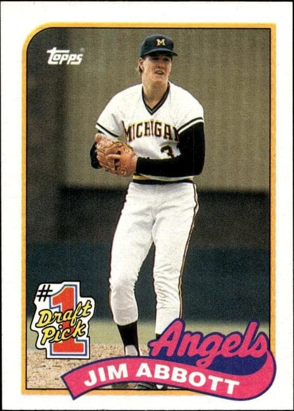 1989 topps Jim Abbott