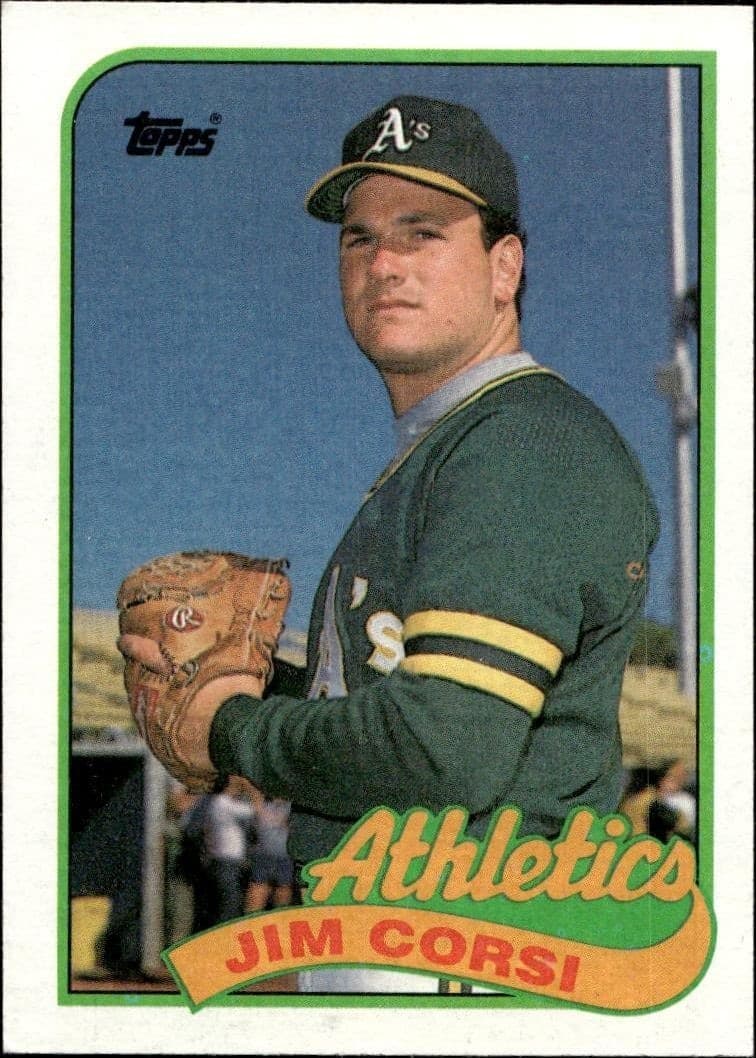 1989 topps Jim Corsi