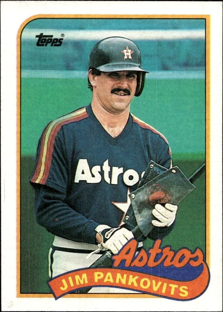 Jim Pankovits 1989 Topps #153 Baseball Trading Card - Front 1989 Topps Jim Pankovits #153 baseball trading card front