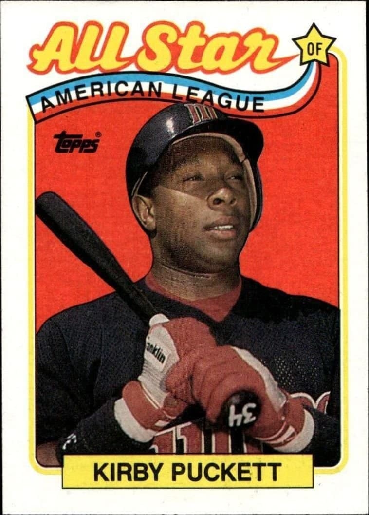 Kirby Puckett 1989 Topps #403 Baseball Trading Card - Front 1989 Topps Kirby Puckett #403 baseball trading card front