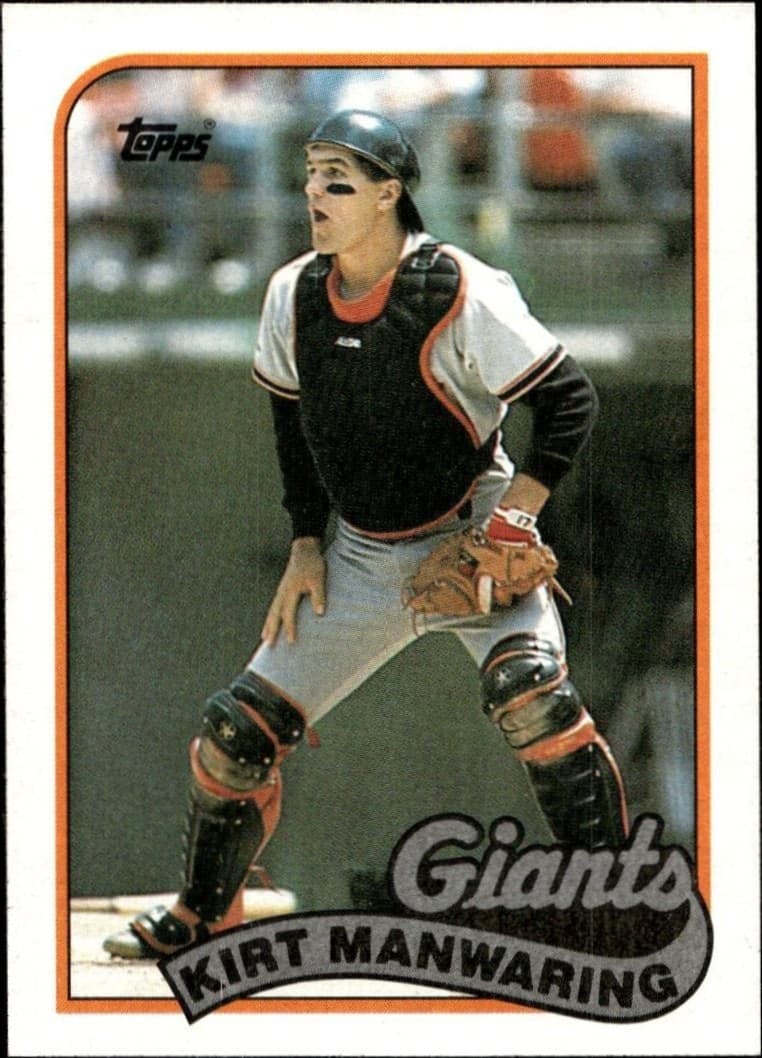 1989 Topps Kirt Manwaring #506 trading card