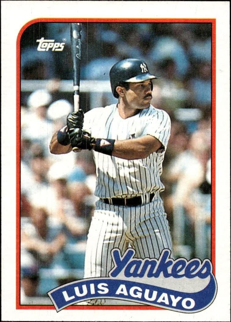 Luis Aguayo 1989 Topps #561 Baseball Trading Card - Front 1989 Topps Luis Aguayo #561 baseball trading card front