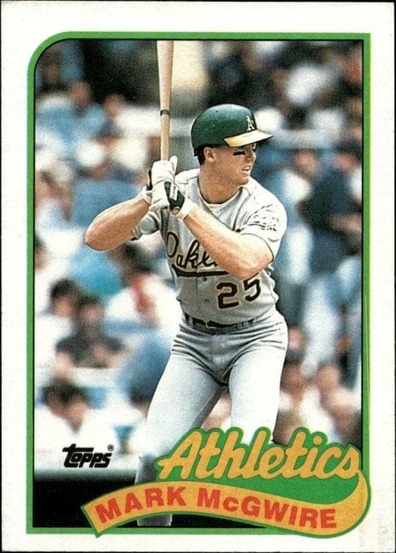 1989 Topps Mark McGwire #70 trading card