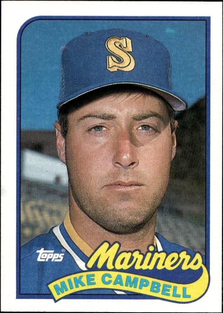 Mike Campbell 1989 Topps #143 Baseball Trading Card - Front 1989 Topps Mike Campbell #143 baseball trading card front