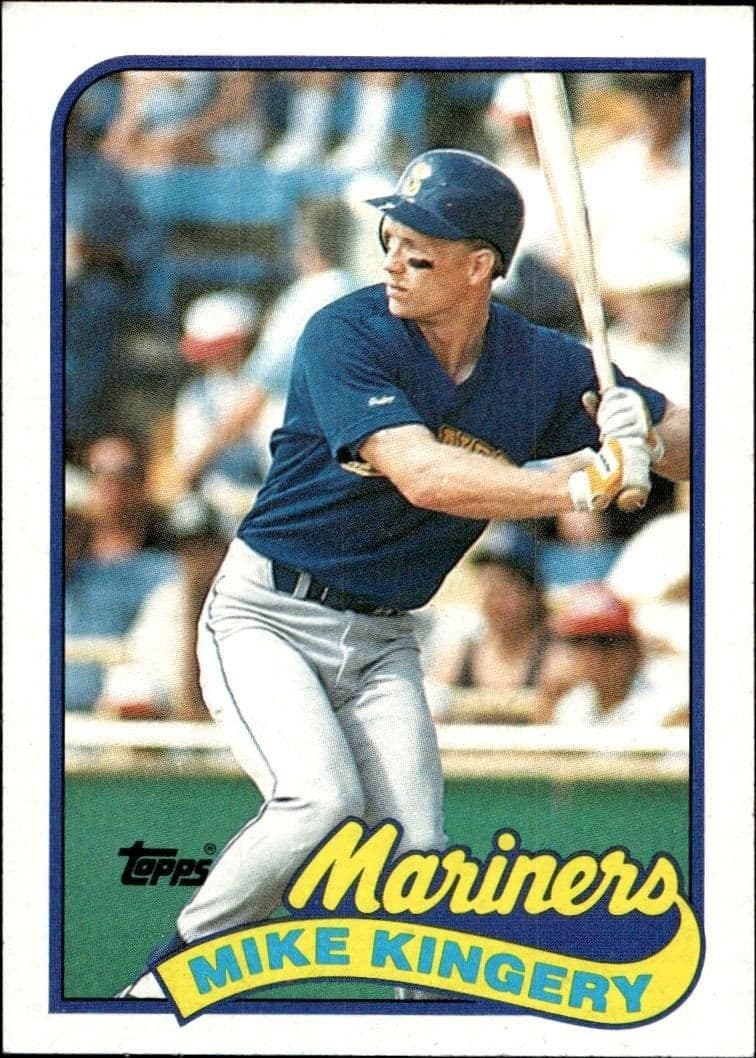 Mike Kingery 1989 Topps #413 Baseball Trading Card - Front 1989 Topps Mike Kingery #413 baseball trading card front