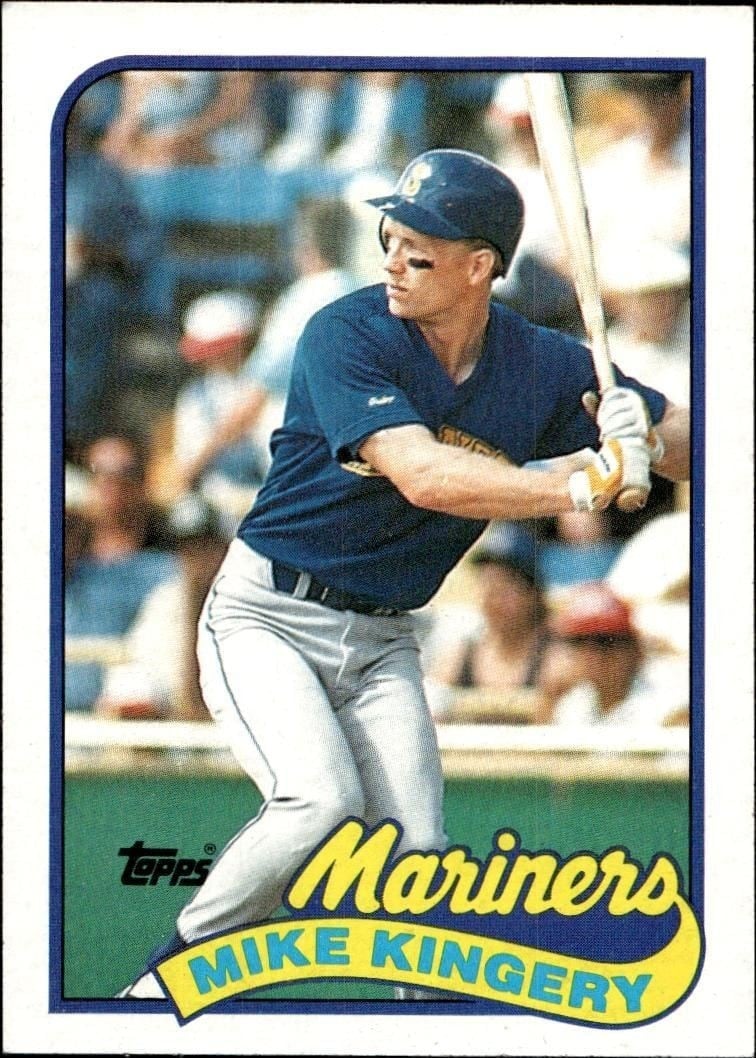 Mike Kingery 1989 Topps #413 Baseball Trading Card - Front 1989 Topps Mike Kingery #413 baseball trading card front