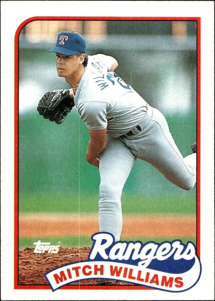Mitch Williams 1989 Topps #411 Baseball Trading Card - Front 1989 Topps Mitch Williams #411 baseball trading card front