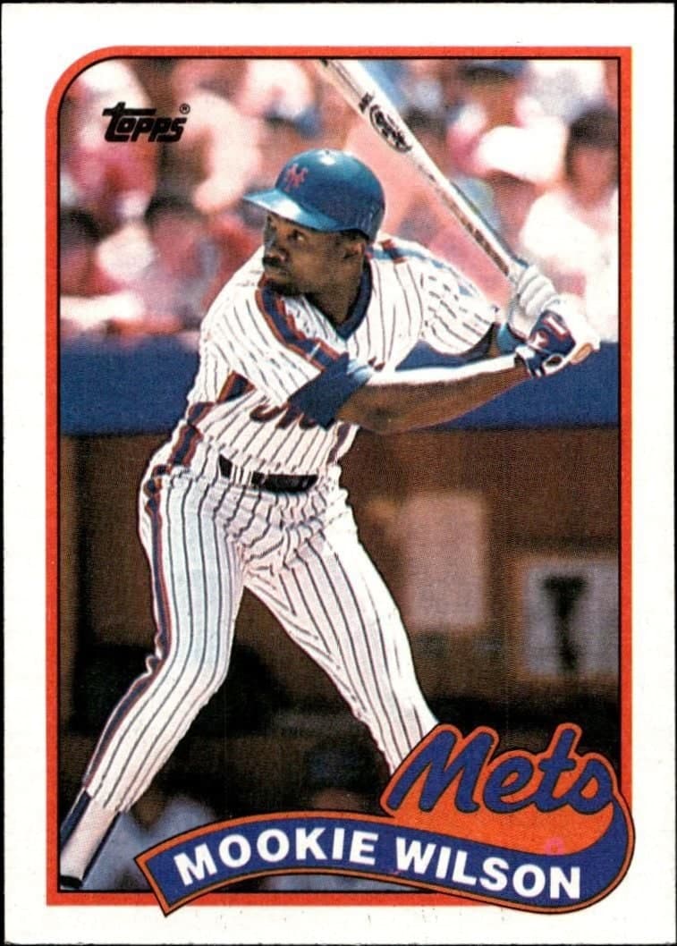 Mookie Wilson 1989 Topps #545 Baseball Trading Card - Front 1989 Topps Mookie Wilson #545 baseball trading card front
