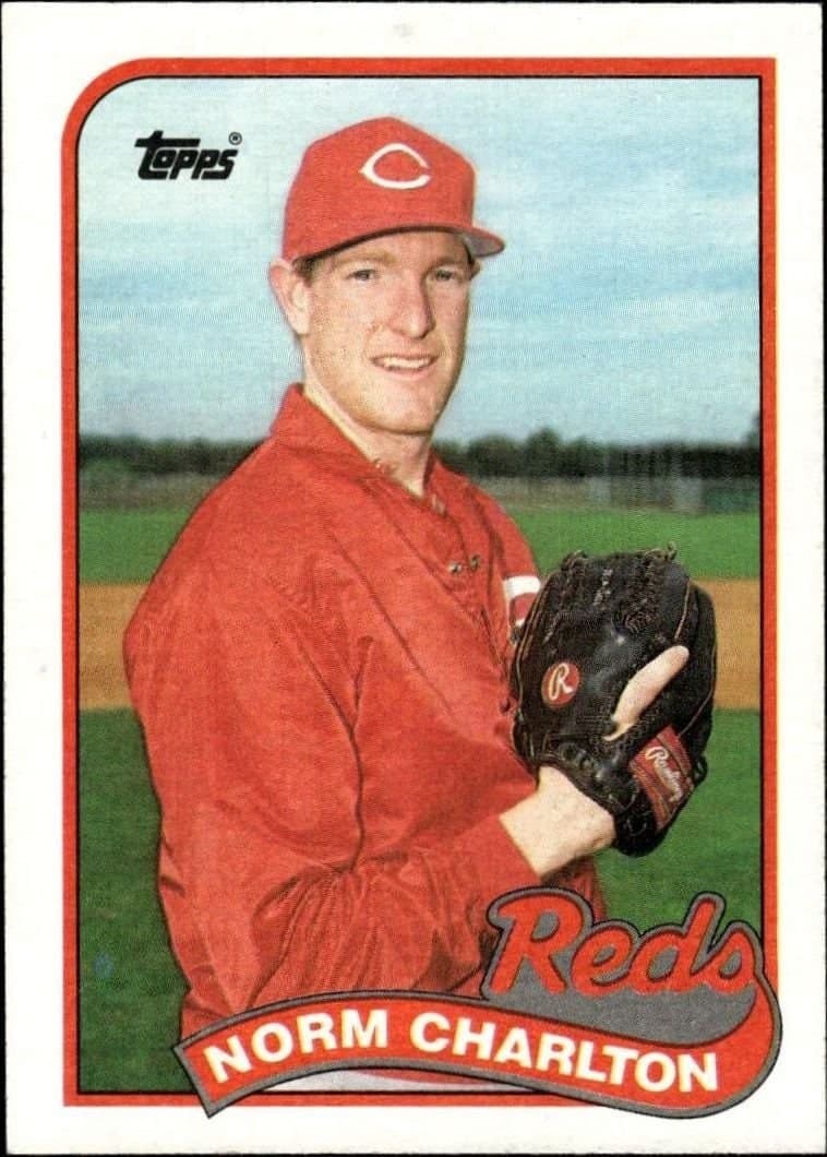 Norm Charlton 1989 Topps #737 Baseball Trading Card - Front 1989 Topps Norm Charlton #737 baseball trading card front