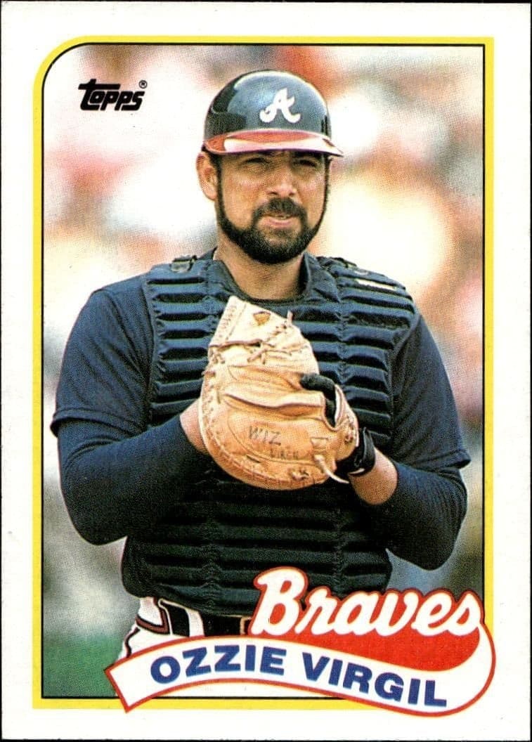 Ozzie Virgil 1989 Topps #179 Baseball Trading Card - Front 1989 Topps Ozzie Virgil #179 baseball trading card front