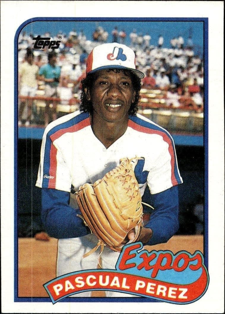 1989 topps Pascual Perez