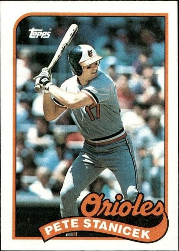 1989 Topps Pete Stanicek #497 trading card