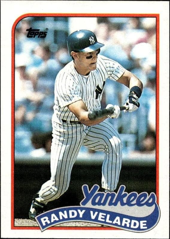 1989 Topps Randy Velarde #584 trading card