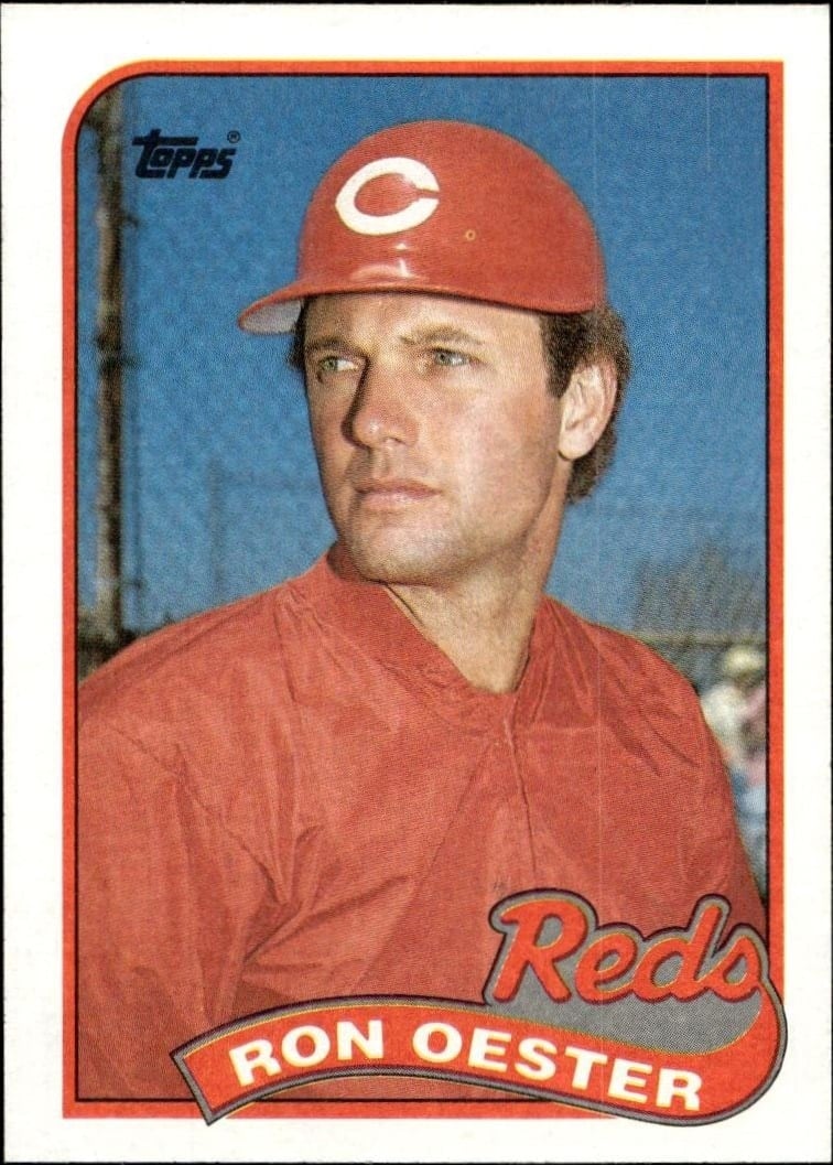 Ron Oester 1989 Topps #772 Baseball Trading Card - Front 1989 Topps Ron Oester #772 baseball trading card front