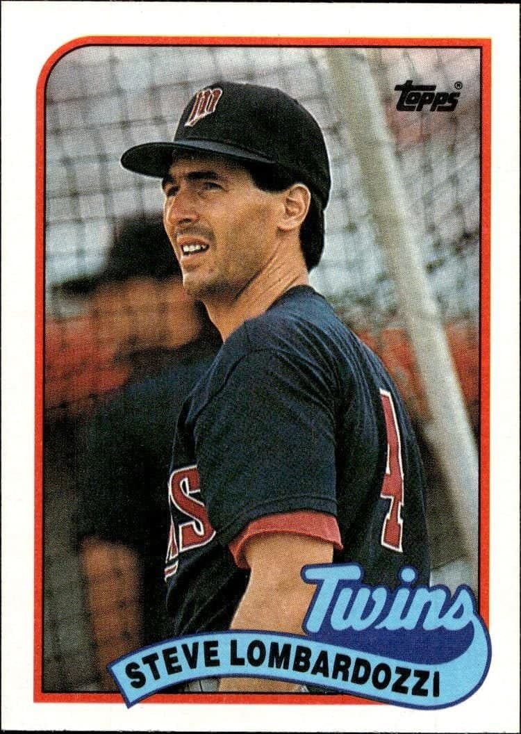 Steve Lombardozzi 1989 Topps #376 Baseball Trading Card - Front 1989 Topps Steve Lombardozzi #376 baseball trading card front