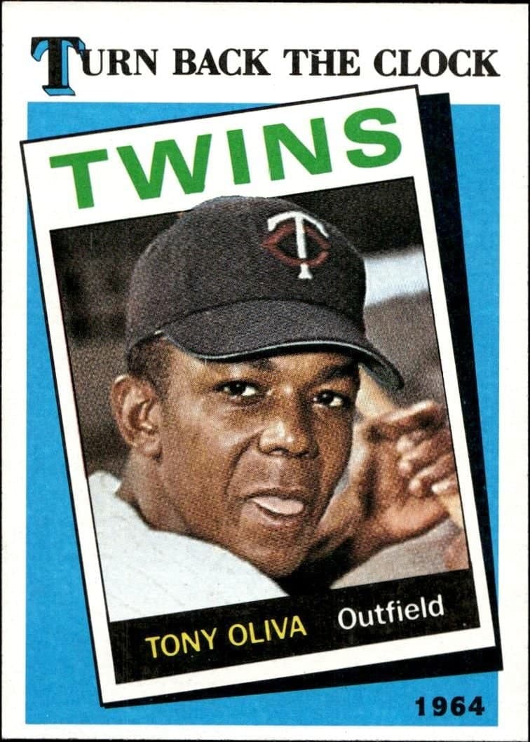 Tony Oliva 1989 Topps #665 Baseball Trading Card - Front 1989 Topps Tony Oliva #665 baseball trading card front