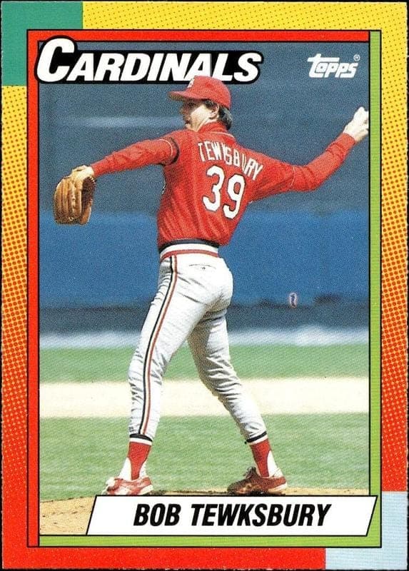 1990 Topps Traded Bob Tewksbury #122T trading card