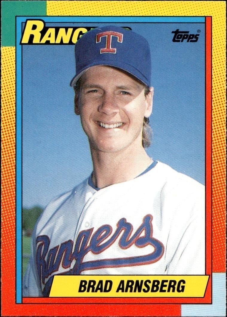 Brad Arnsberg 1990 Topps Traded #3T Baseball Trading Card - Front 1990 Topps Traded Brad Arnsberg #3T baseball trading card front