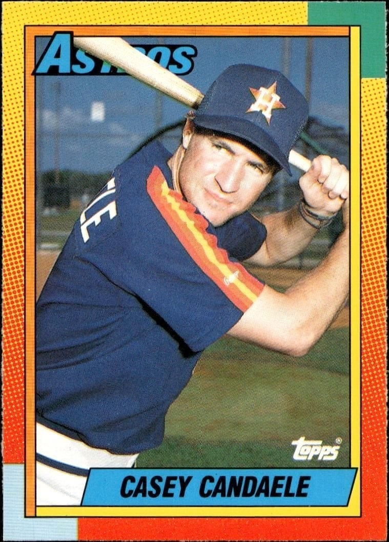Casey Candaele 1990 Topps Traded #17T Baseball Trading Card - Front 1990 Topps Traded Casey Candaele #17T baseball trading card front