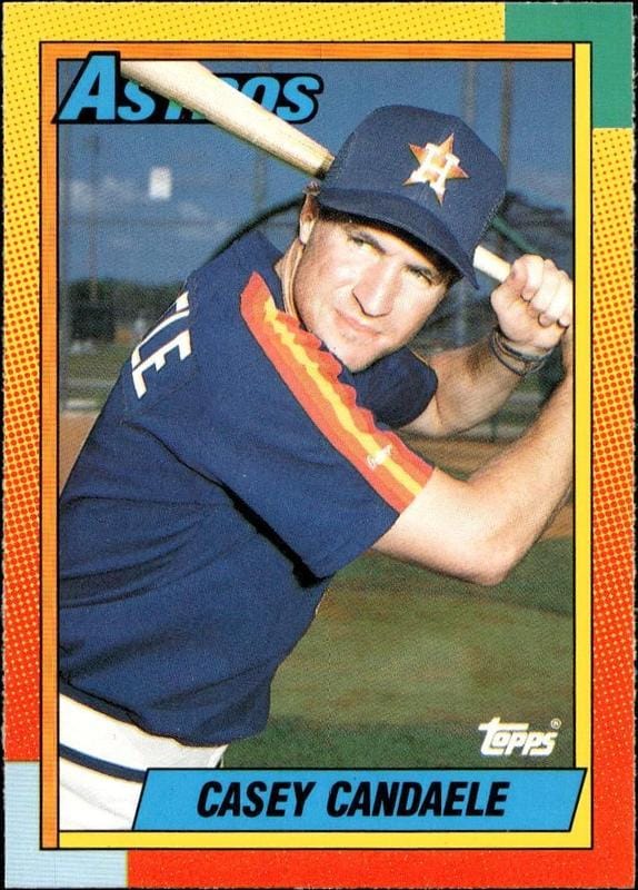 1990 Topps Traded Casey Candaele #17T trading card