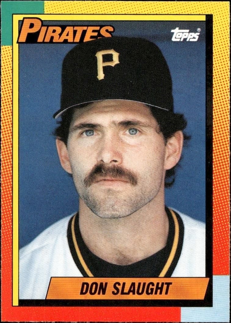 Don Slaught 1990 Topps Traded #116T Baseball Trading Card - Front 1990 Topps Traded Don Slaught #116T baseball trading card front