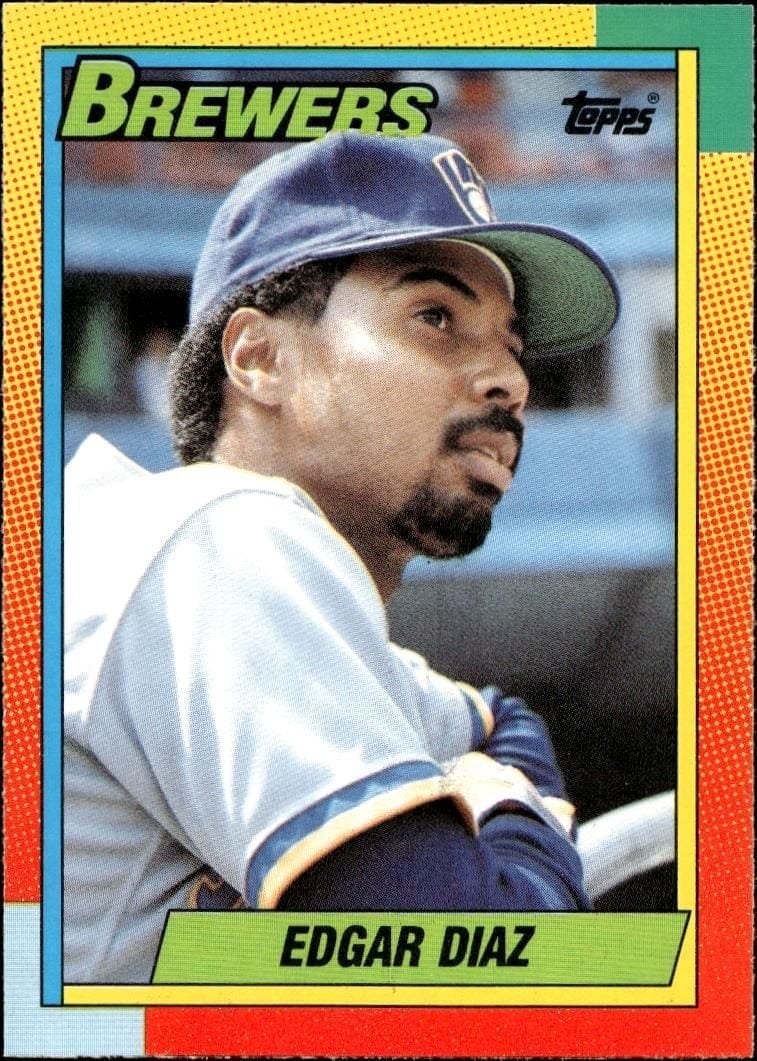 Edgar Diaz 1990 Topps Traded #26T Baseball Trading Card - Front 1990 Topps Traded Edgar Diaz #26T baseball trading card front