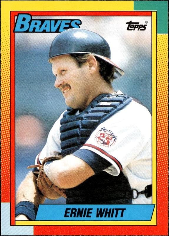 1990 Topps Traded Ernie Whitt #128T trading card